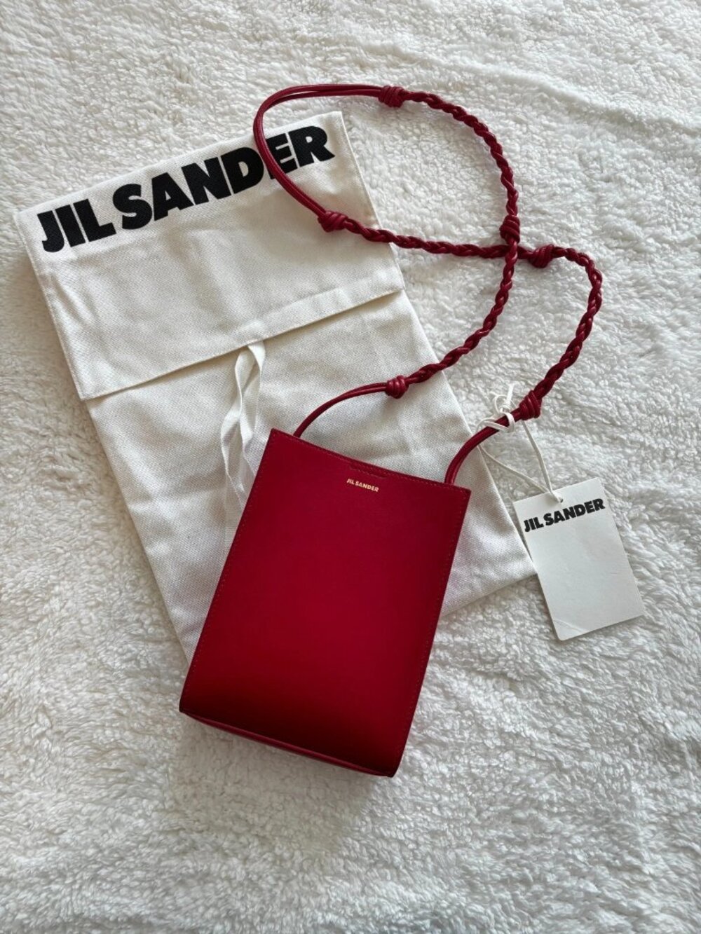 Jil Sander Tangle Small Bag in Red